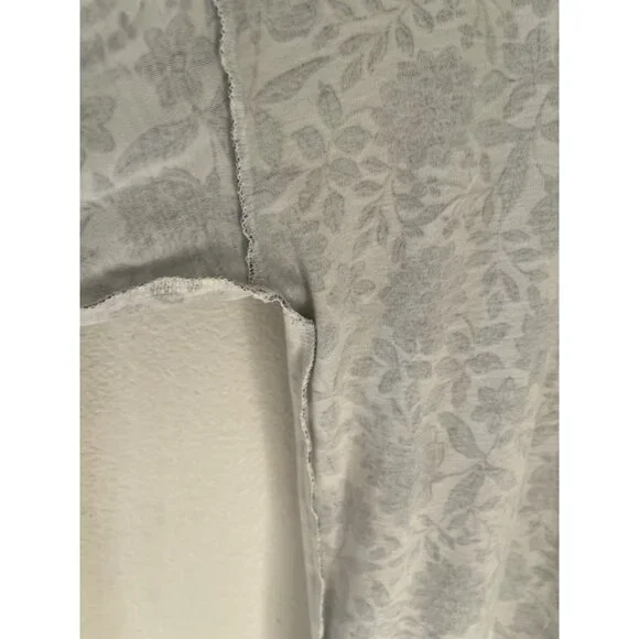 J. Jill Simply Supima Cotton tunic top medium floral 3/4 sleeve Boho casual - Picture 4 of 10